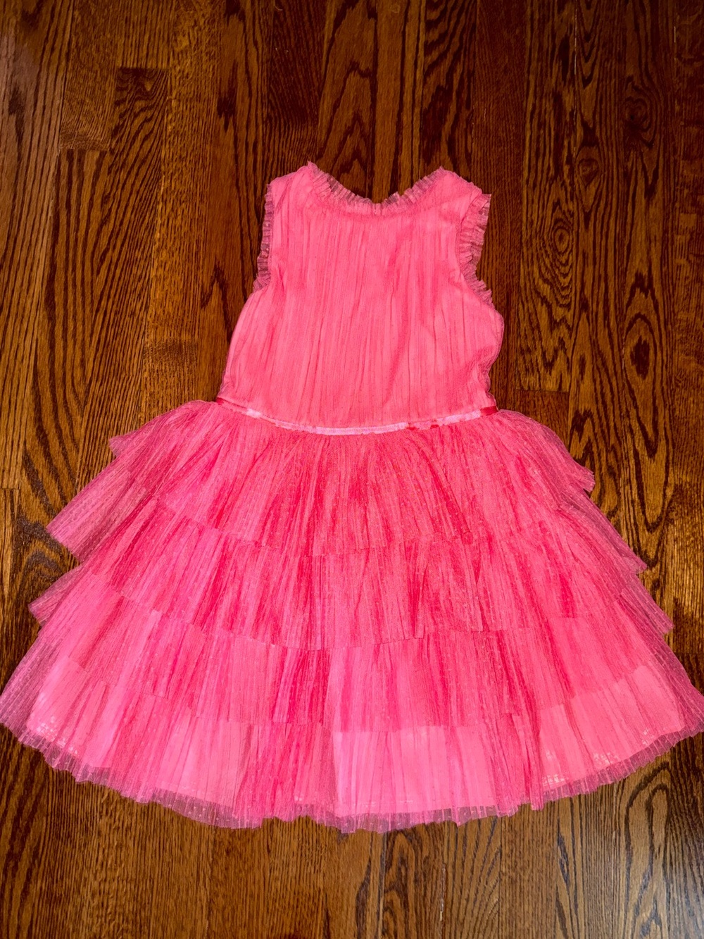 Zhenzi Hot Pink Layered Tulle Party Dress